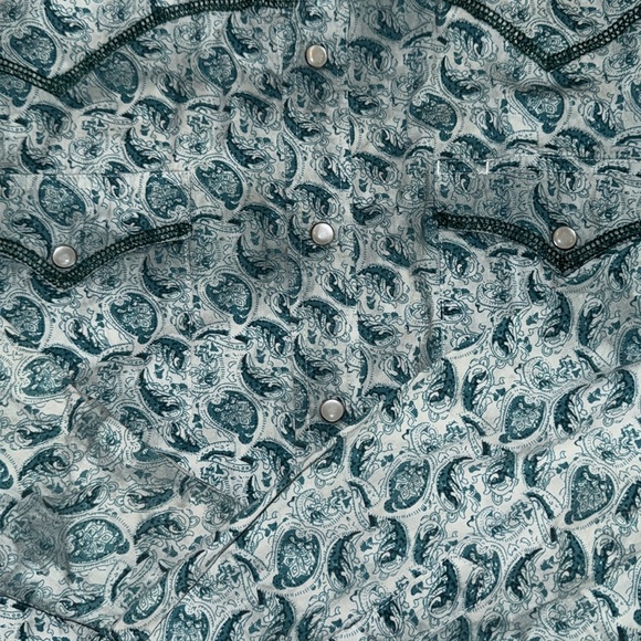 Roper Mens Medium Pearl Snap - Picture 3 of 3